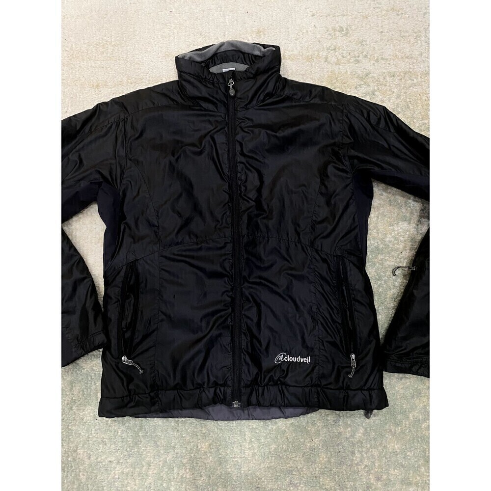 Cloudveil Primaloft Jacket Women's Medium Black Full Zip Pockets Insulated